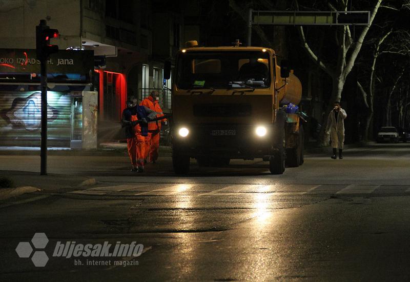 Dezinfekcijska akcija Avenijom - Noćas počela dezinfekcija Mostara
